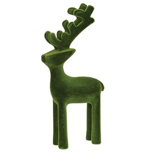 Set of 5 Christmas Tray Vignette with Deer Vase and Candle Holder - Image 6