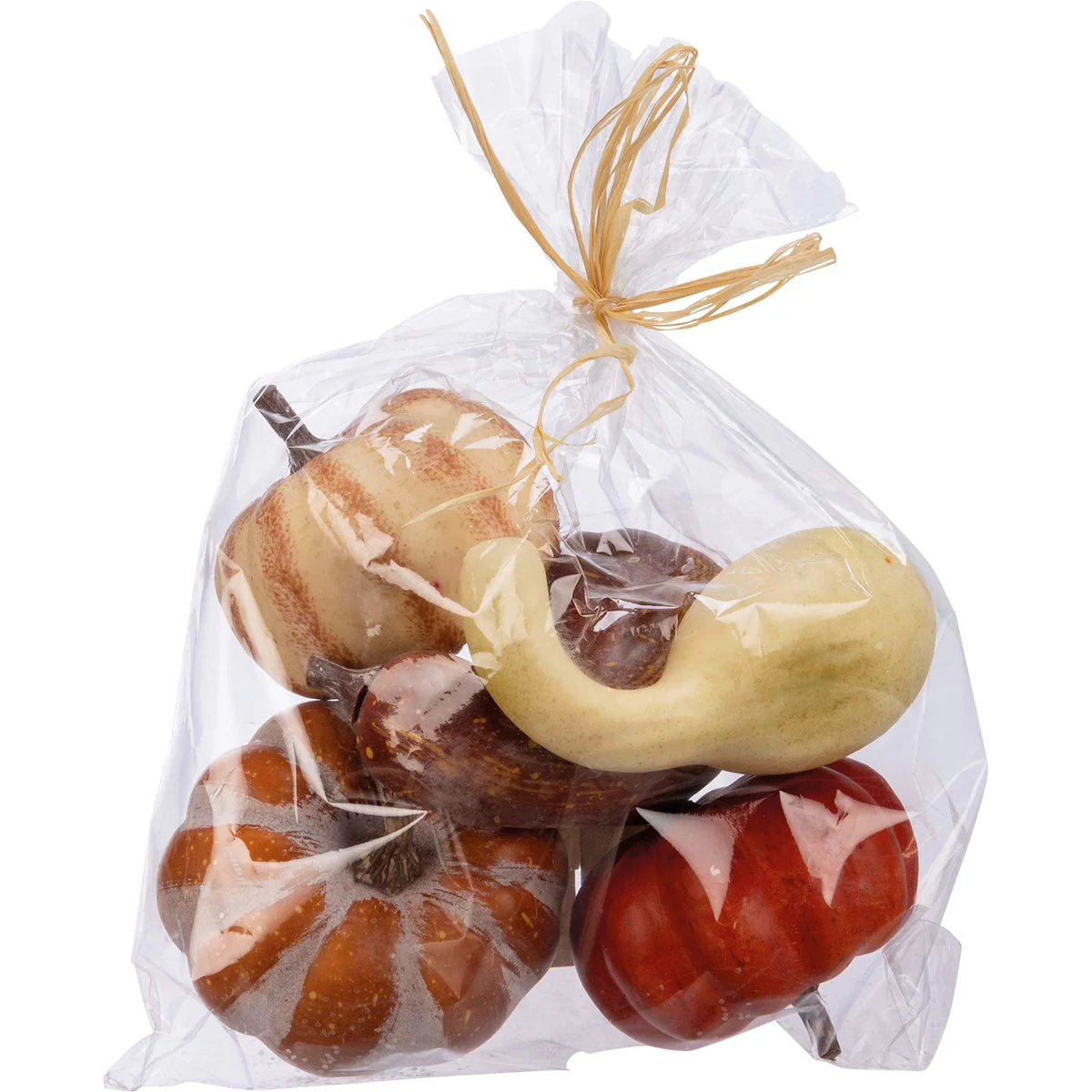 Set of 5 Fall Faux Pumpkins and Gourds - Image 7