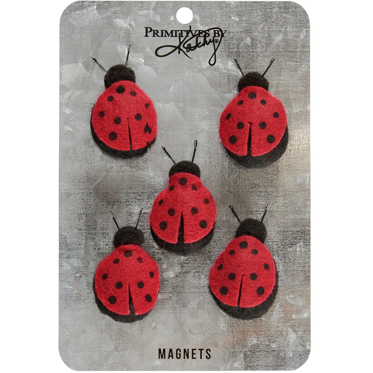 ⚡LABOR DAY WEEKEND 💙 Set of 5 Felt Ladybug Magnets