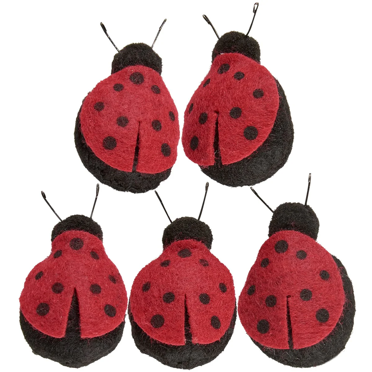⚡LABOR DAY WEEKEND 💙 Set of 5 Felt Ladybug Magnets - Image 3