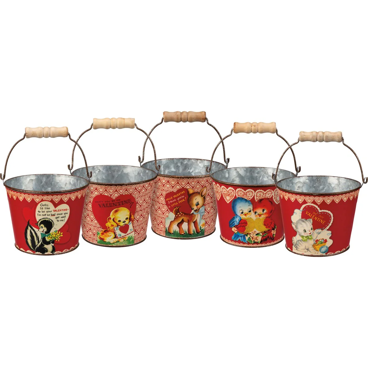 Set of 5 My Valentine Buckets - Image 2