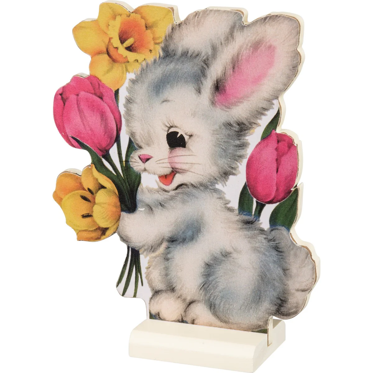 ๐ Set of 5 Retro Style Easter Stand Up Decorations Bunny Chick - Image 4
