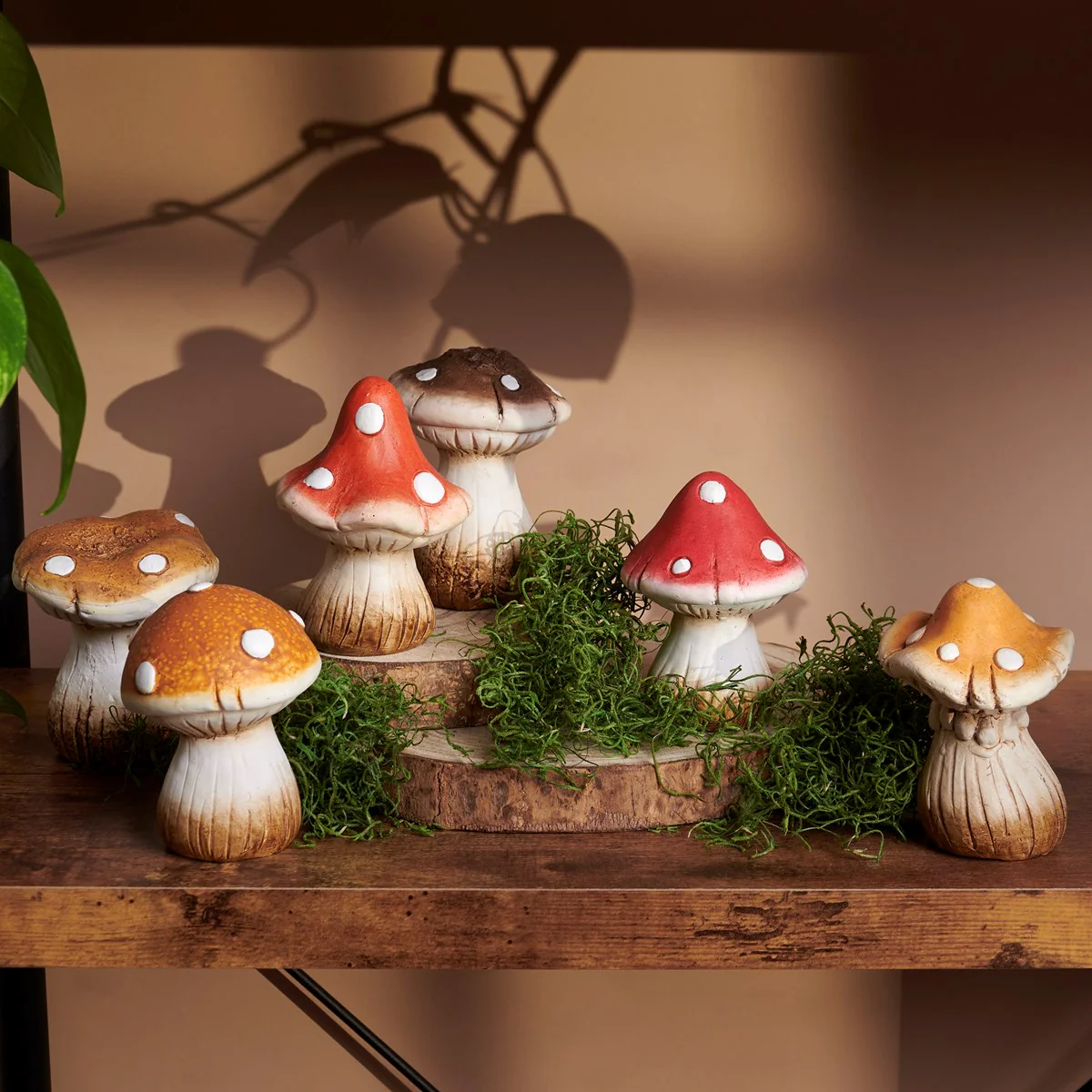 Surprise Me Sale 🤭 Set of 6 Assorted Mushrooms Figurines 4.25" - Image 2