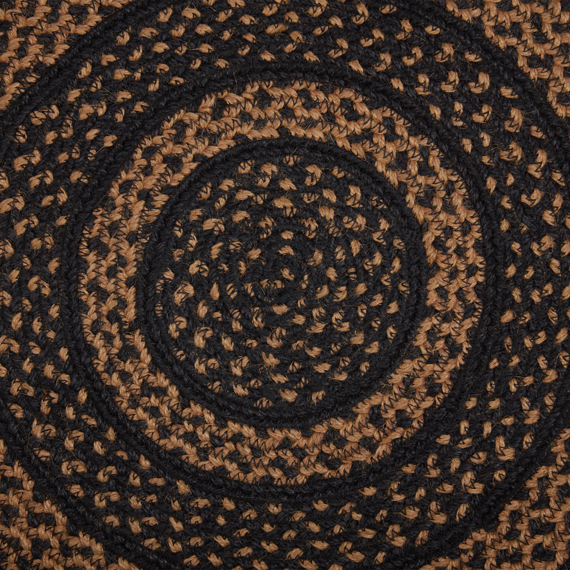 Set of 6 Black & Tan Jute Chair Pad 15 inch Diameter - Image 4