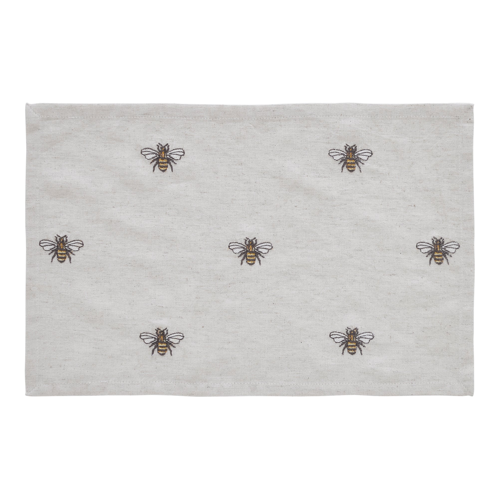 Set of 6 Embroidered Bee Placemats - Image 5