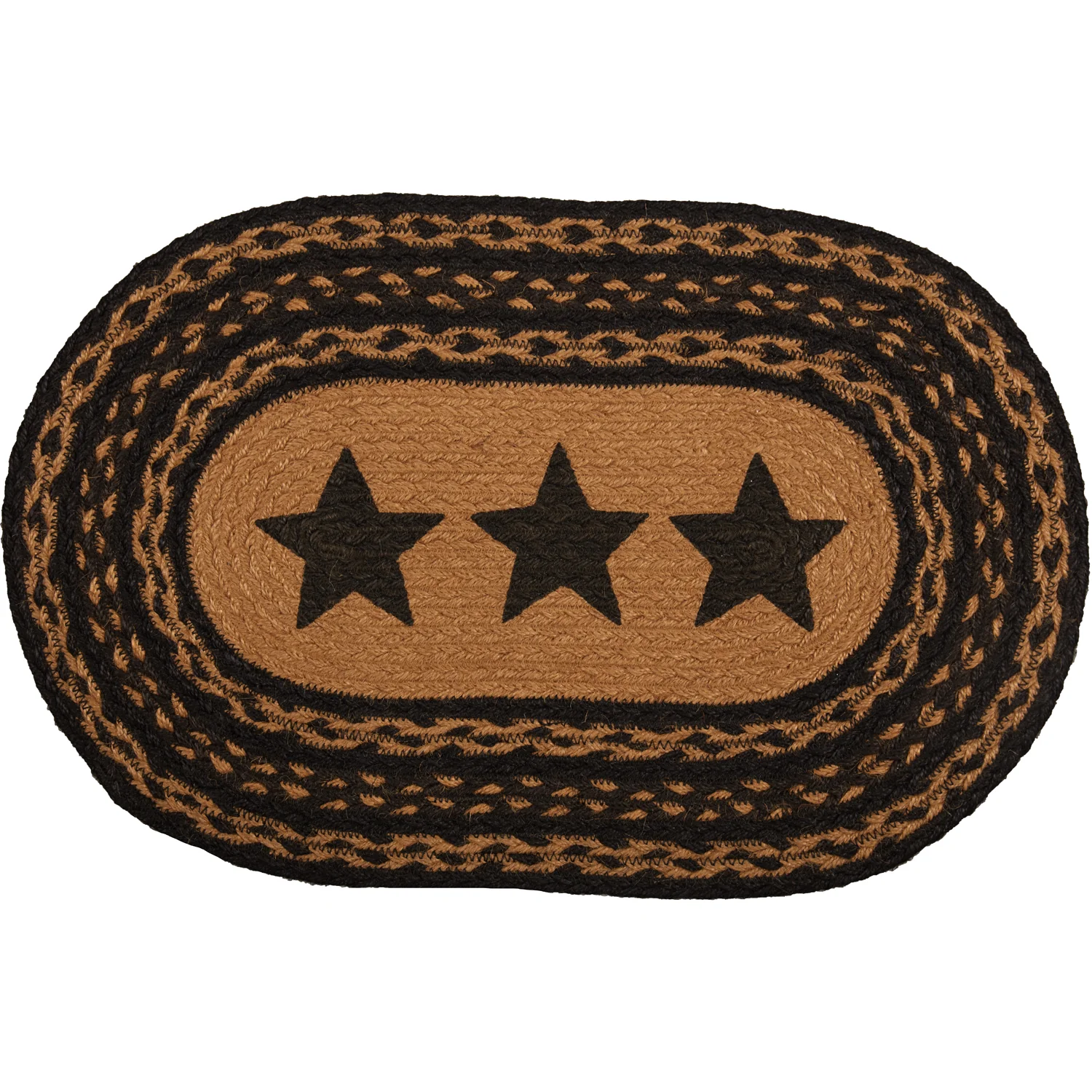 Set of 6 Farmhouse Jute Stencil Stars Placemat - Image 4