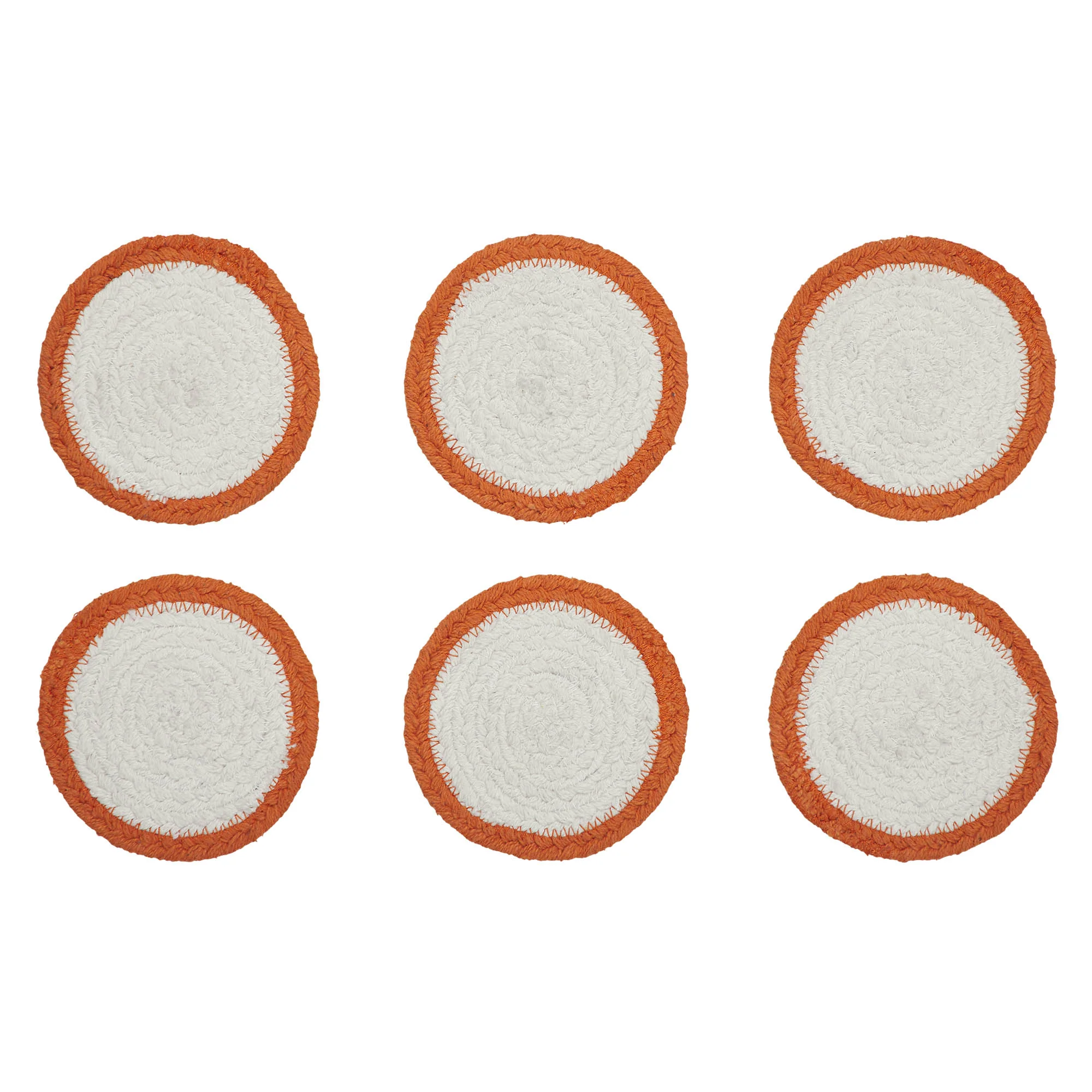 Set of 6 Halloween Jack O' Lantern Stencil Coasters - Image 3