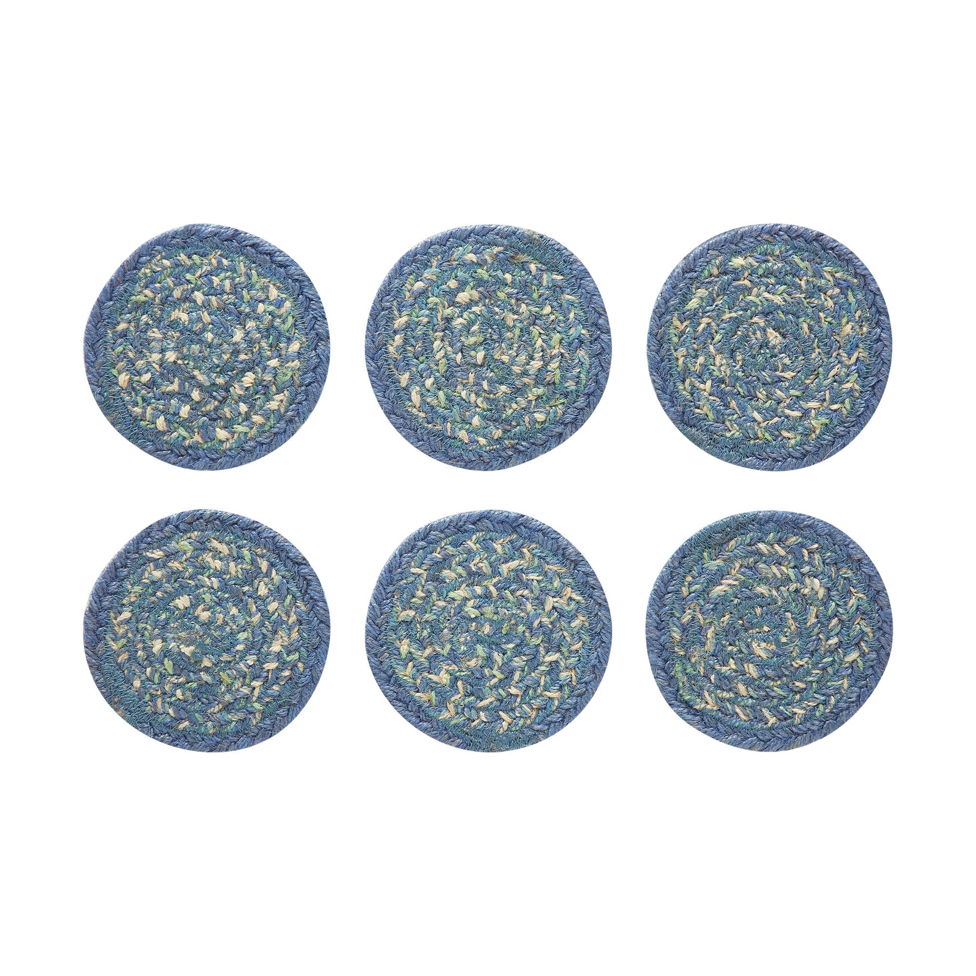 Set of 6 Jolie 4" Jute Coaster - Image 3