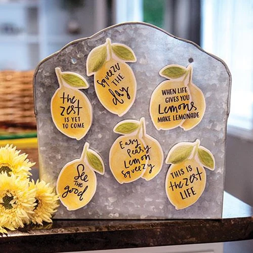 Set of 6 Lemon Sayings Magnets - Image 2