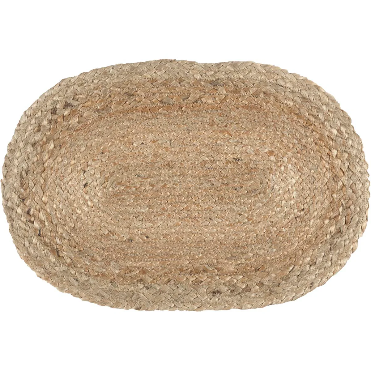Set of 6 Natural Jute Placemats 12'' x 18'' - Image 3