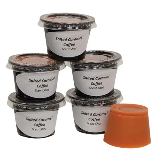 Set of 6 Salted Caramel Coffee Scent Shots