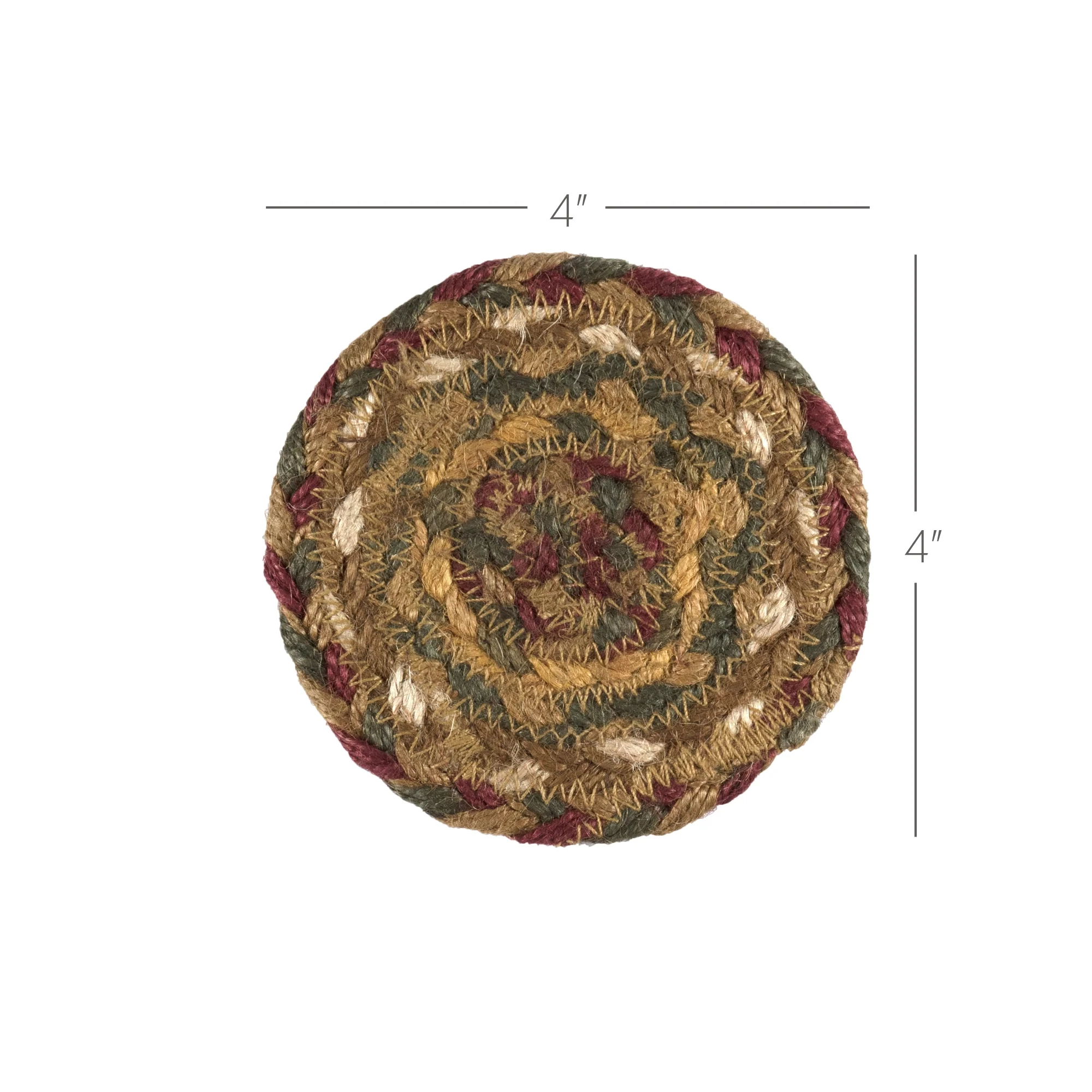 Set of 6 Tea Cabin Jute Coasters - Image 6