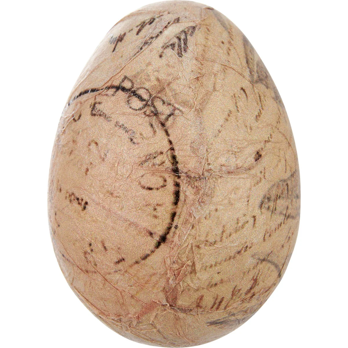 Set of 6 Vintage-Style Paper Wooden Eggs - Image 3