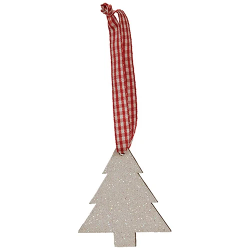 Set of 6 White Glitter Winter Wonder Ornaments - Image 5