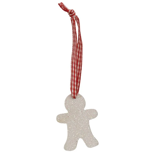 Set of 6 White Glitter Winter Wonder Ornaments - Image 7