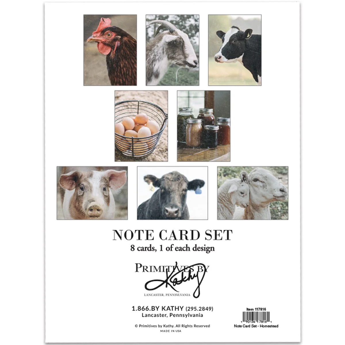 Surprise Me Sale 🤭 Set of 8 Farm Life Note Card Set - Image 3