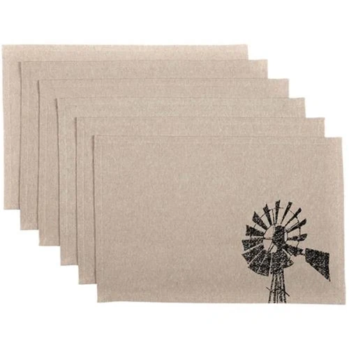 Set of Six Sawyer Mill Windmill Placemats