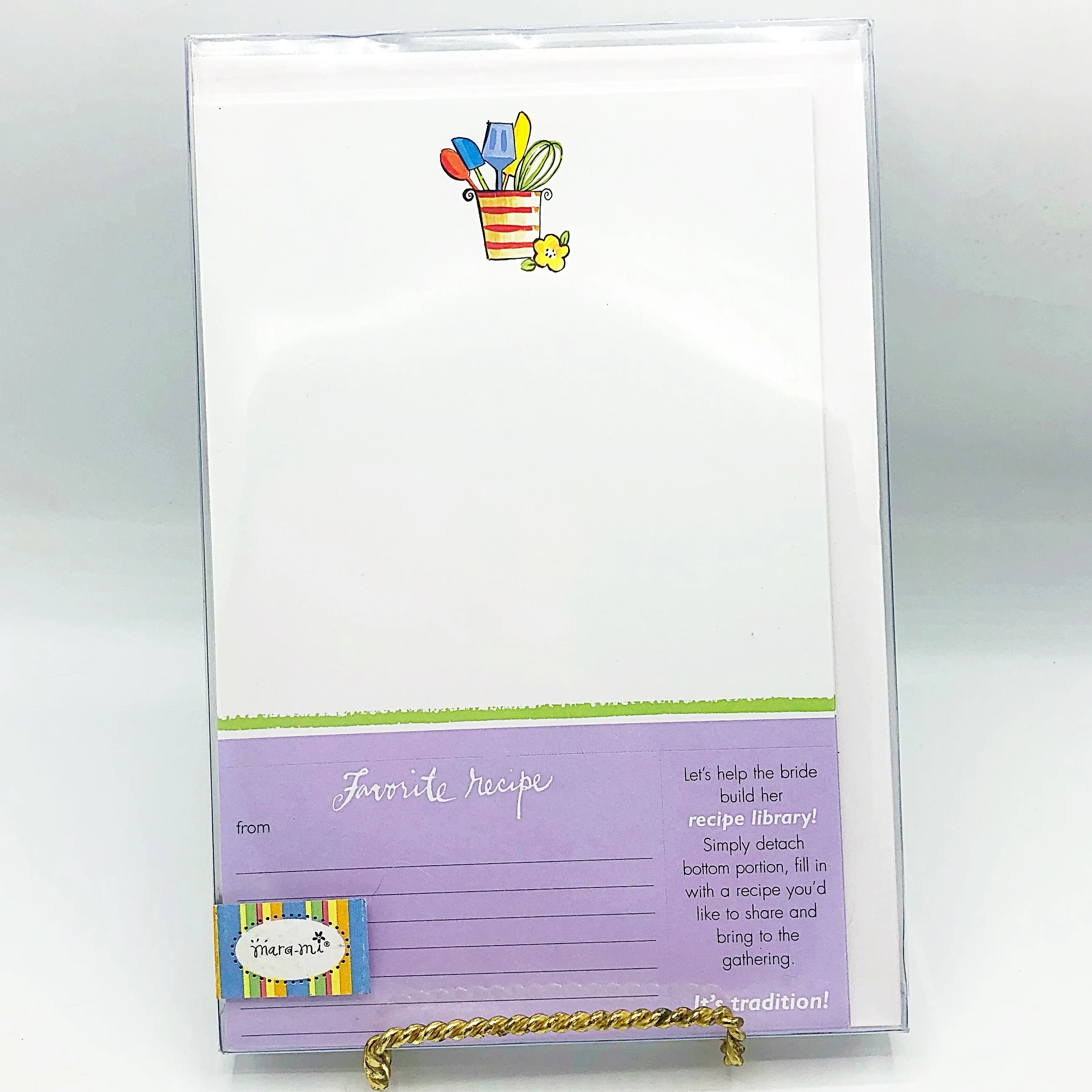๐ ๐ฅ Set of Ten Mara-Mi Bridal Recipe Cards with Envelopes
