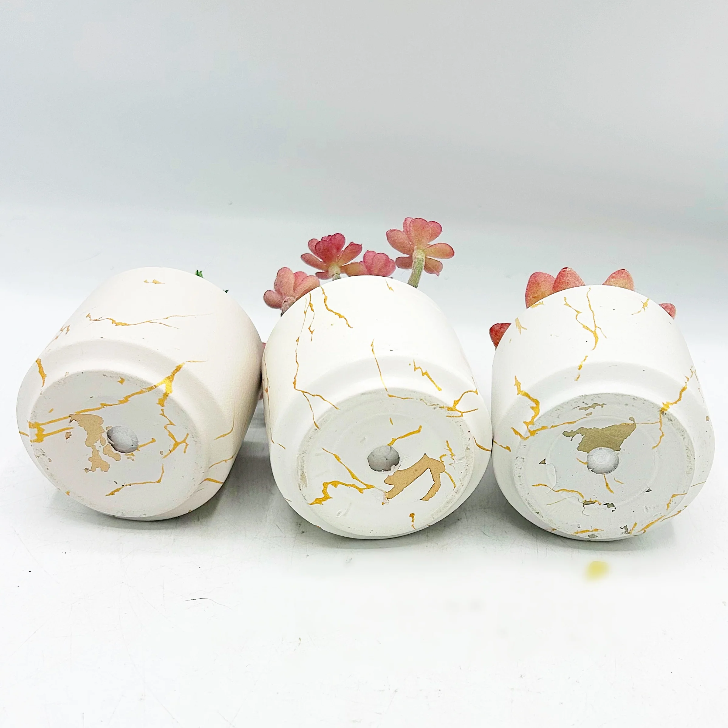 Set of Three Faux Succulents in Mini Pots - Image 6