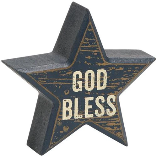 Set of Three USA God Bless America Star Sitters - Image 3