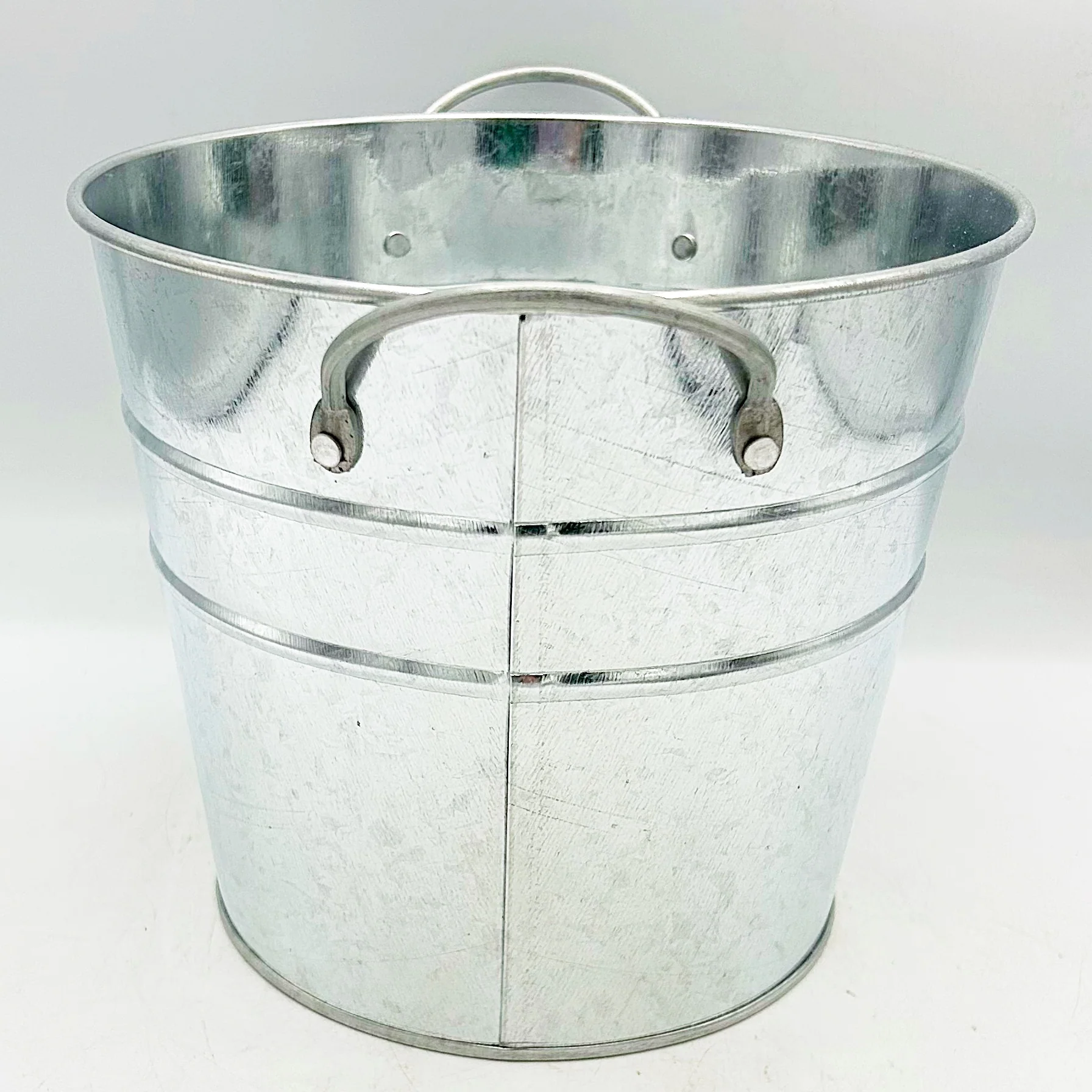 Surprise Me Sale π€ π Shiny Galvanized Bucket with Handles 6" H - Image 2