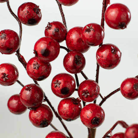 💙 Shiny Red Berry 17" Faux Pick - Image 2
