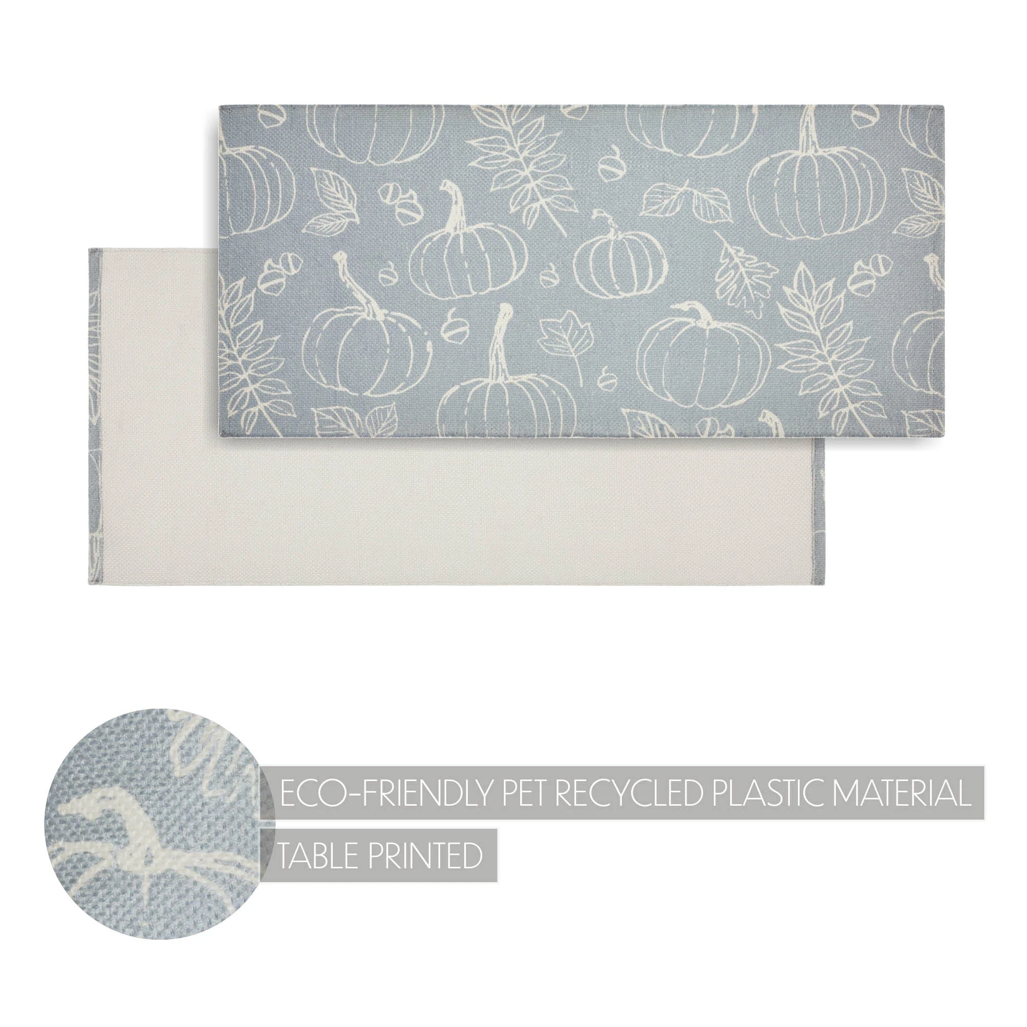 Silhouette Pumpkin Grey Indoor/Outdoor 36" Rug - Image 3