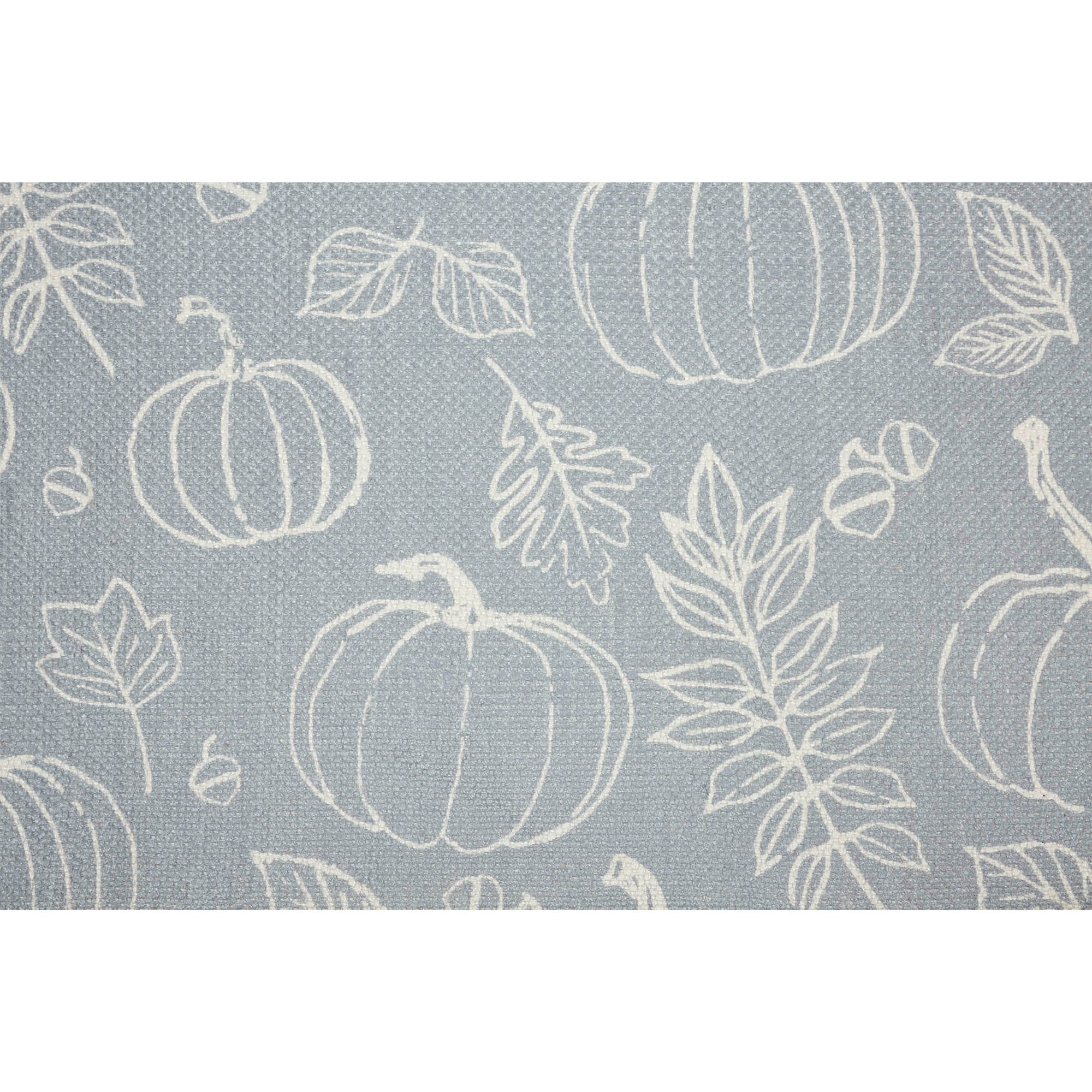 Silhouette Pumpkin Grey Indoor/Outdoor 36" Rug - Image 5