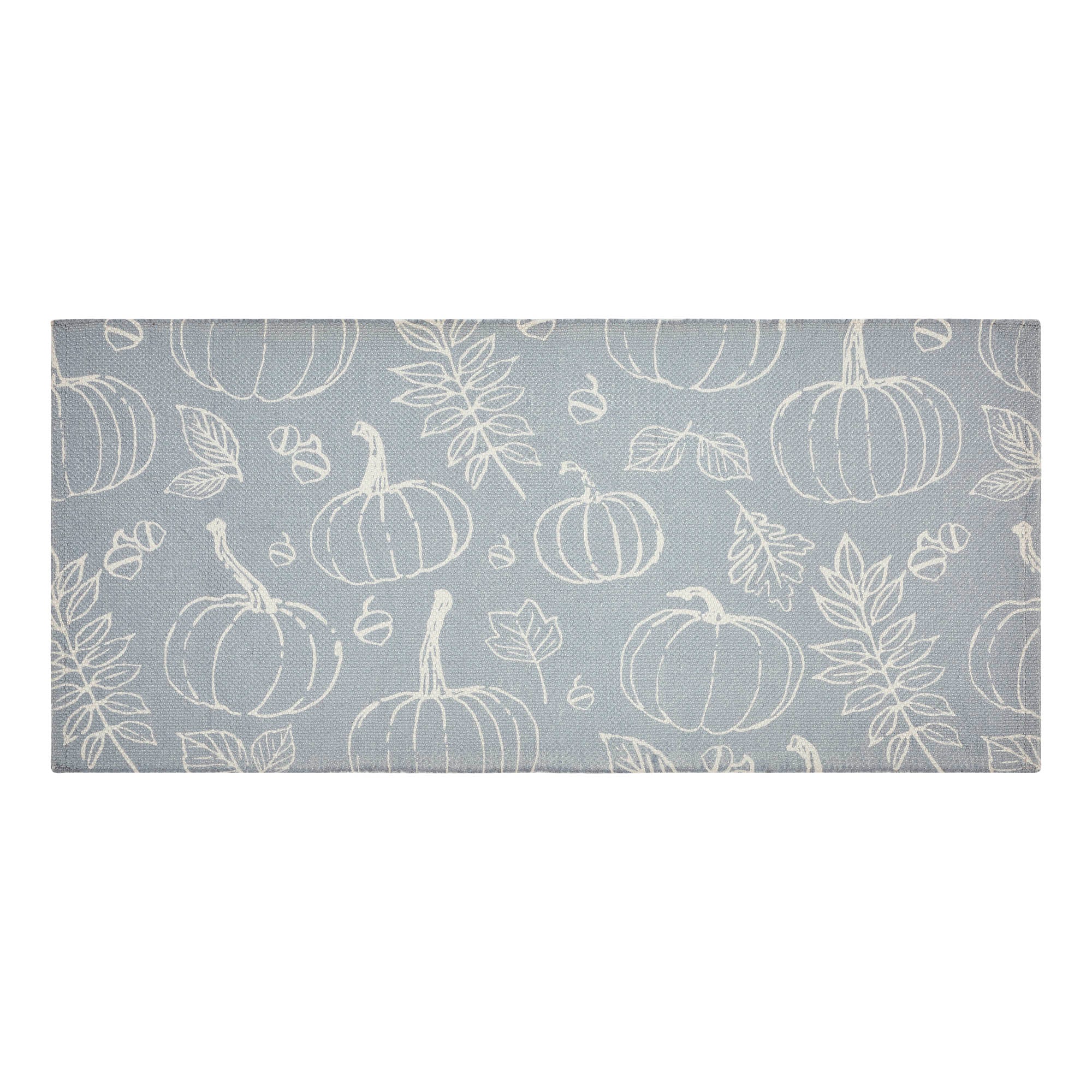Silhouette Pumpkin Grey Indoor/Outdoor 36" Rug - Image 6