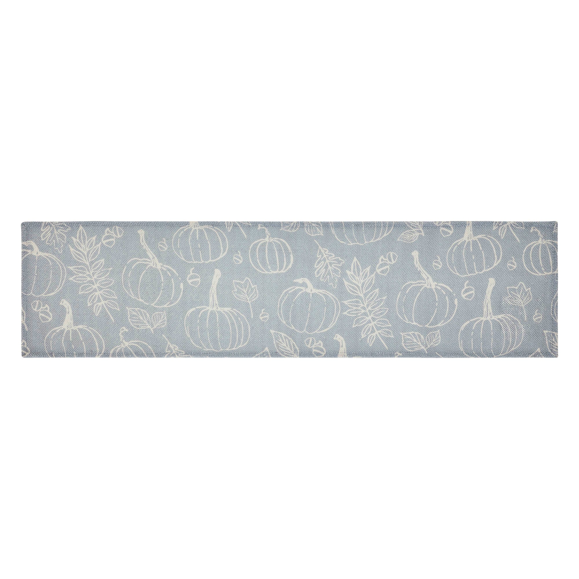 Silhouette Pumpkin Grey Table Runner 12" x 48" - Image 2