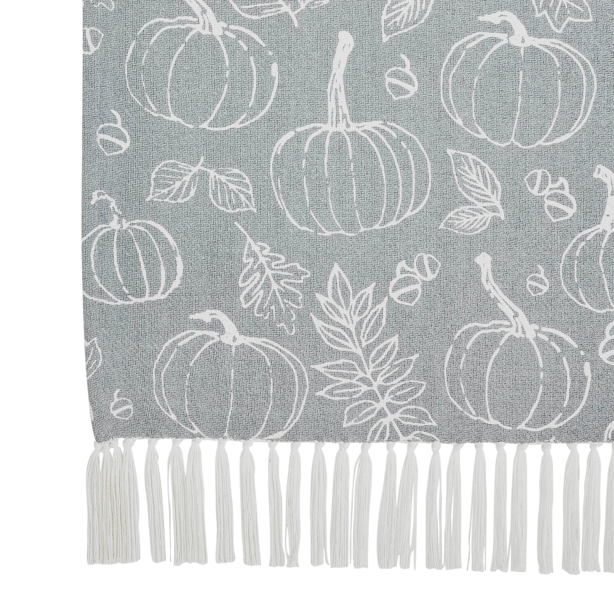 Silhouette Pumpkin Grey Throw 50" x 60" - Image 6