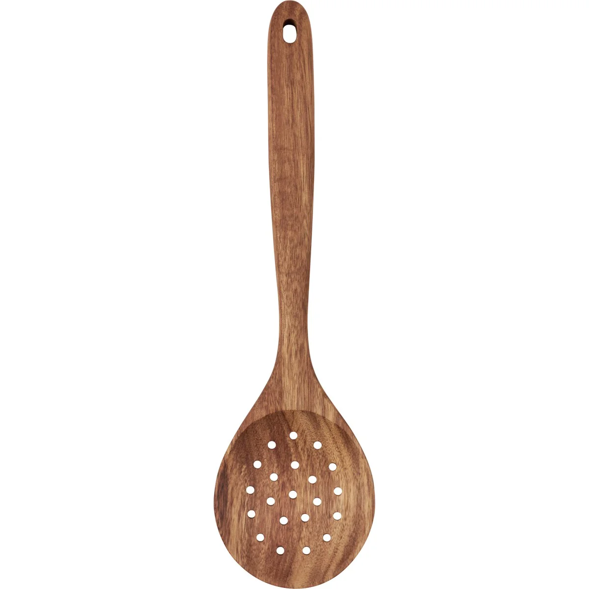 Simple Farm Large Wooden Strainer Spoon