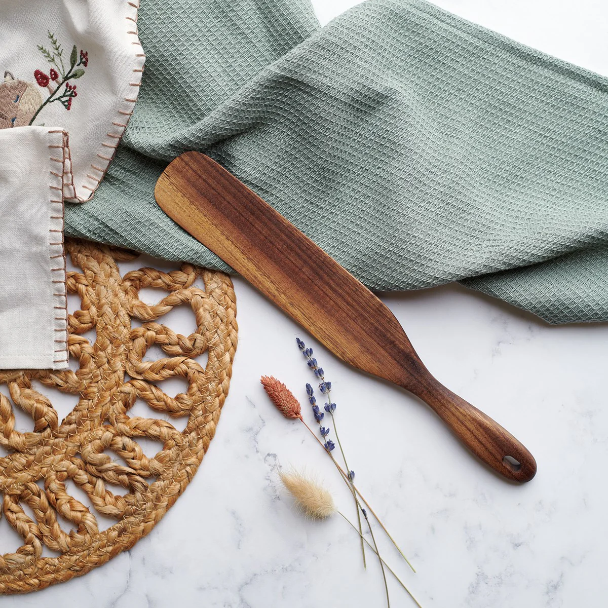 Simple Farm Narrow Wooden Spatula - Image 2