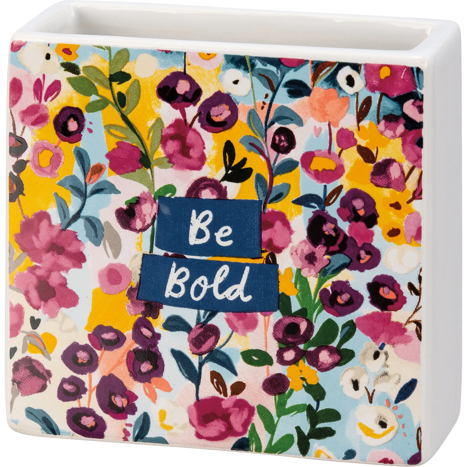 Surprise Me Sale 🤭 Simply Blessed Be Bold Square Ceramic Vase Holder - Image 4