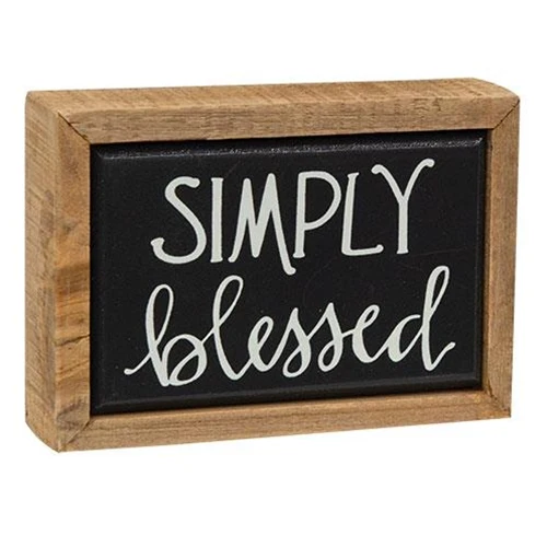 ๐ Simply Blessed Mini Box Sign - Image 2