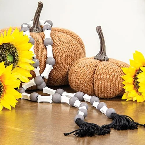 Skeleton Bones & Beads 49" Halloween Garland - Image 2