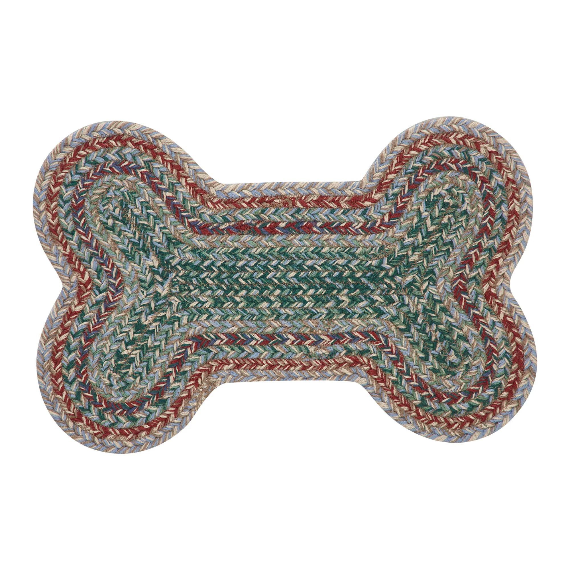 Small Bone Multi-Color Indoor/Outdoor Rug 17.5" long - Image 3