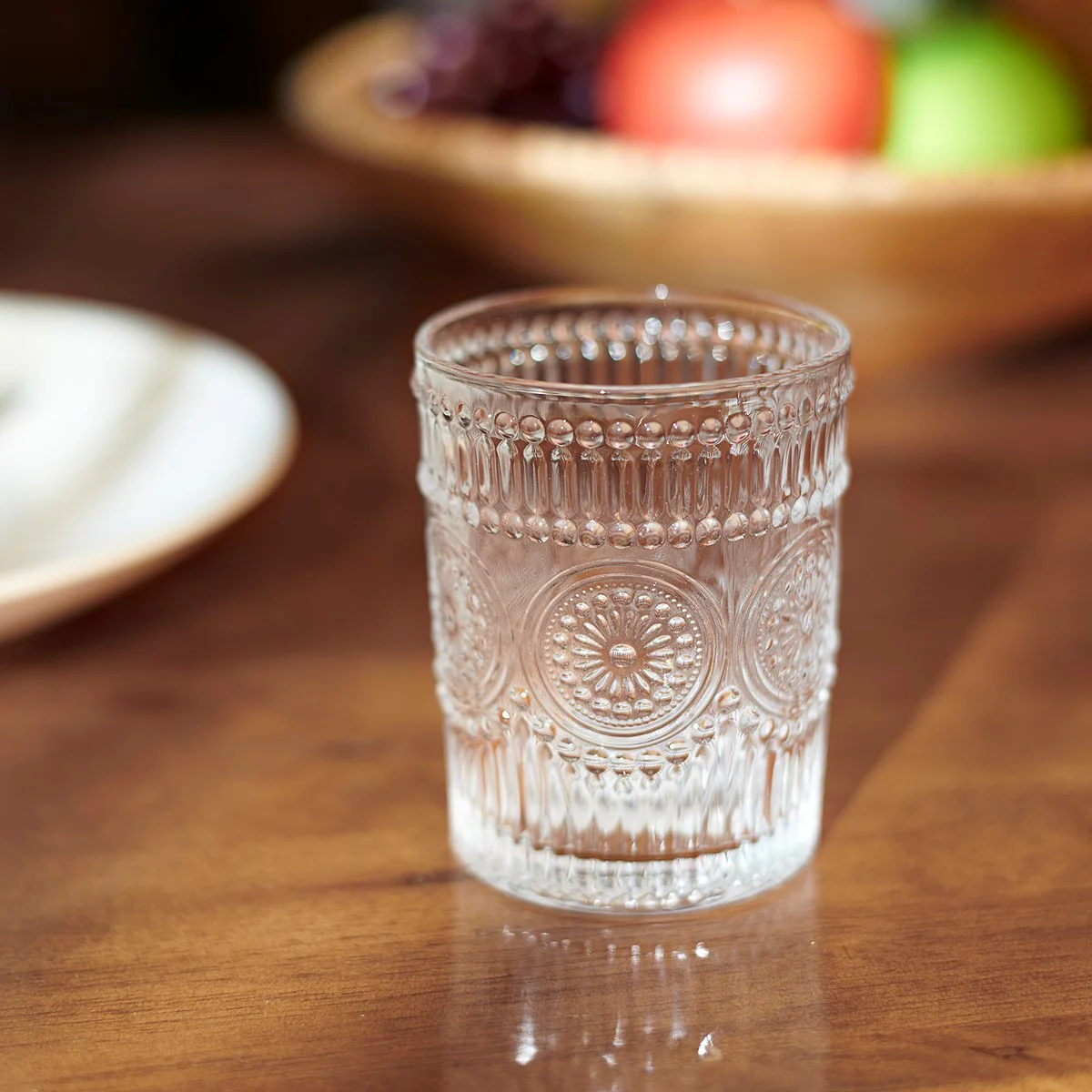 π Small Medallion Vintage-Style Drinking Glass 10 oz - Image 2