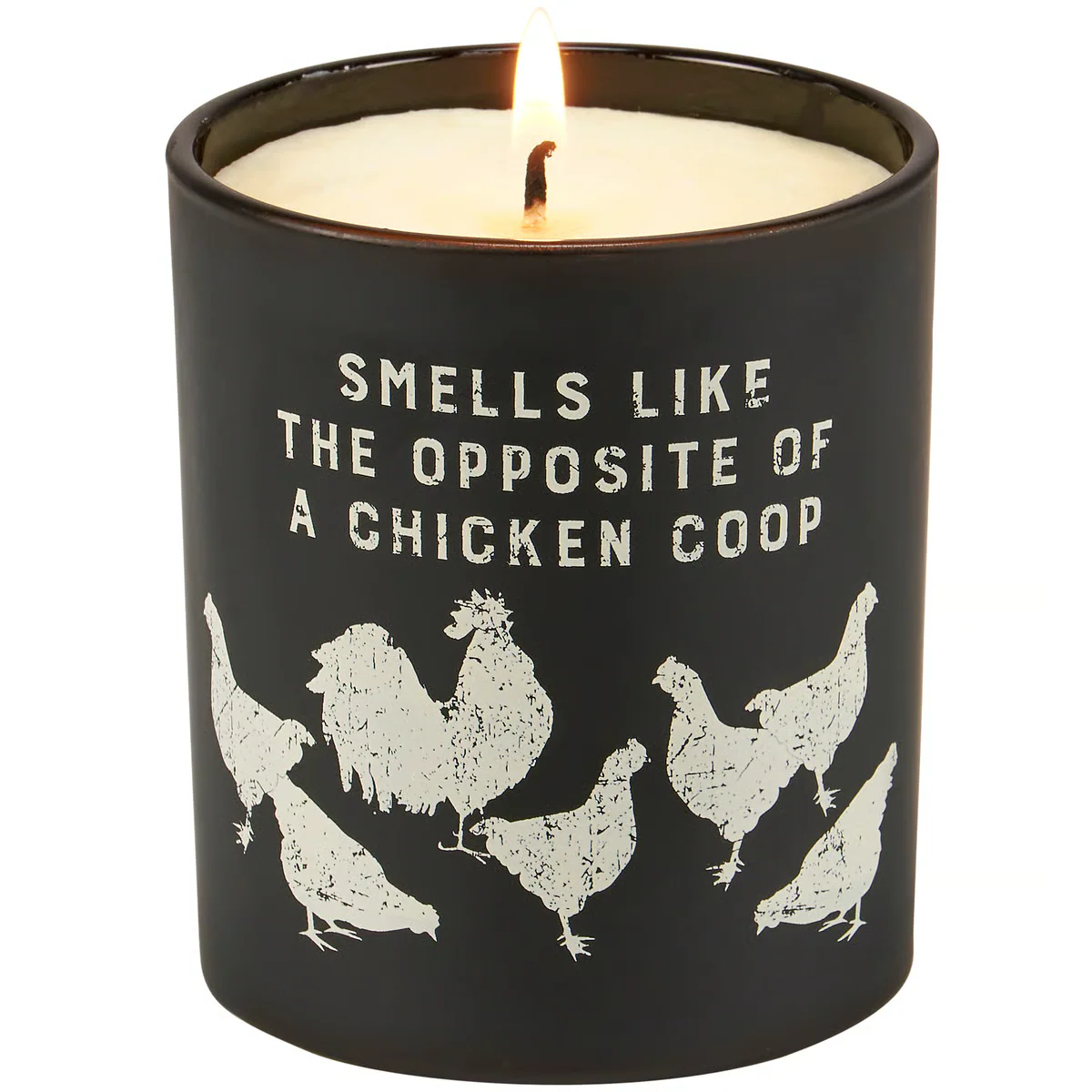 Smells Like the Opposidt of a Chicken Coop 8 oz Jar Candle