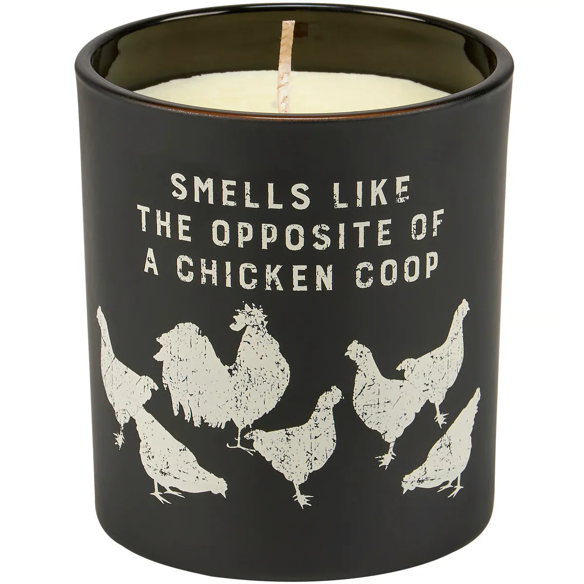 Smells Like the Opposidt of a Chicken Coop 8 oz Jar Candle - Image 4