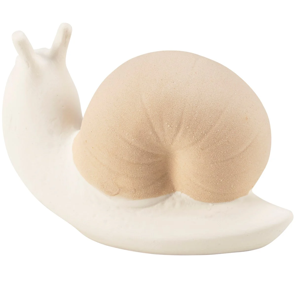 Snail Natural Colors Stoneware Figurine 3.25" H - Image 3
