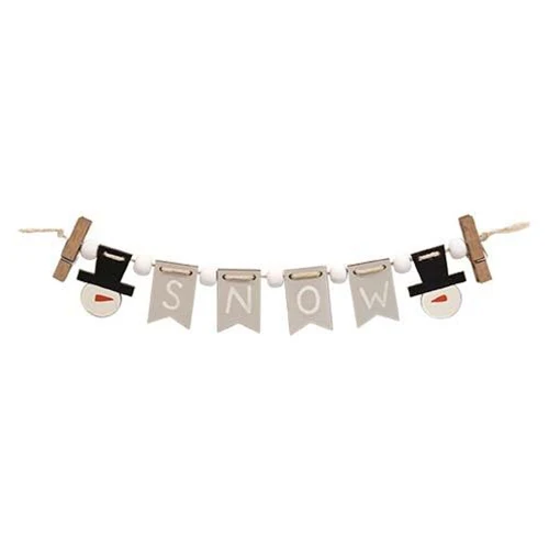 ๐ Snow Snowmen 9.75" Winter Mini Clip Banner