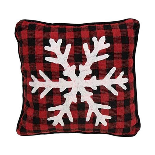 Snowflake Lodge 6" Mini Decorative Pillow - Image 2