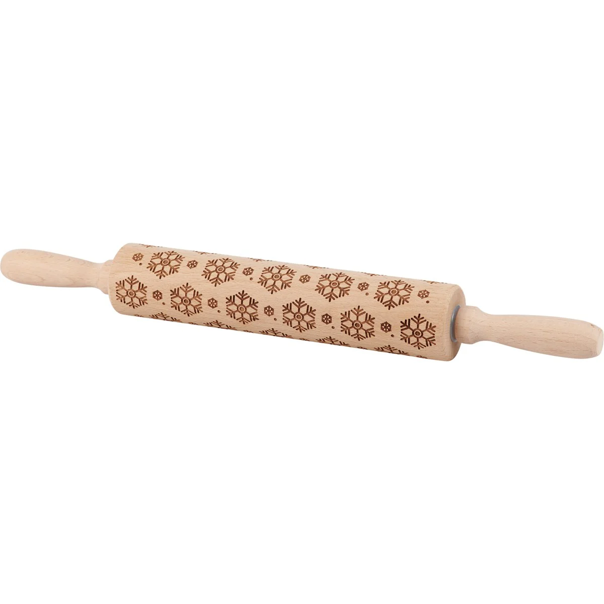 Snowflakes Large Wooden Rolling Pin