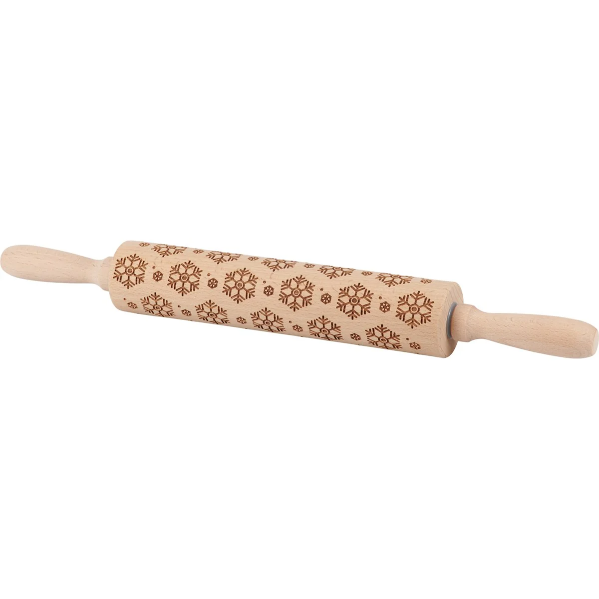 Snowflakes Large Wooden Rolling Pin - Image 3
