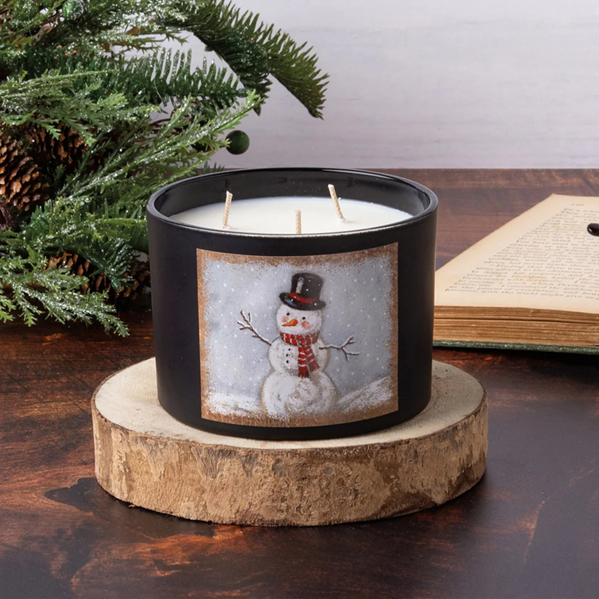 💙 Snowman 14 oz Sugar Cookie Jar Candle - Image 3
