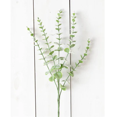 Snowy Eucalyptus 28" Faux Foliage Branch