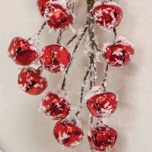 ๐ Snowy Red Mini Jingle Bell Teardrop - Image 3