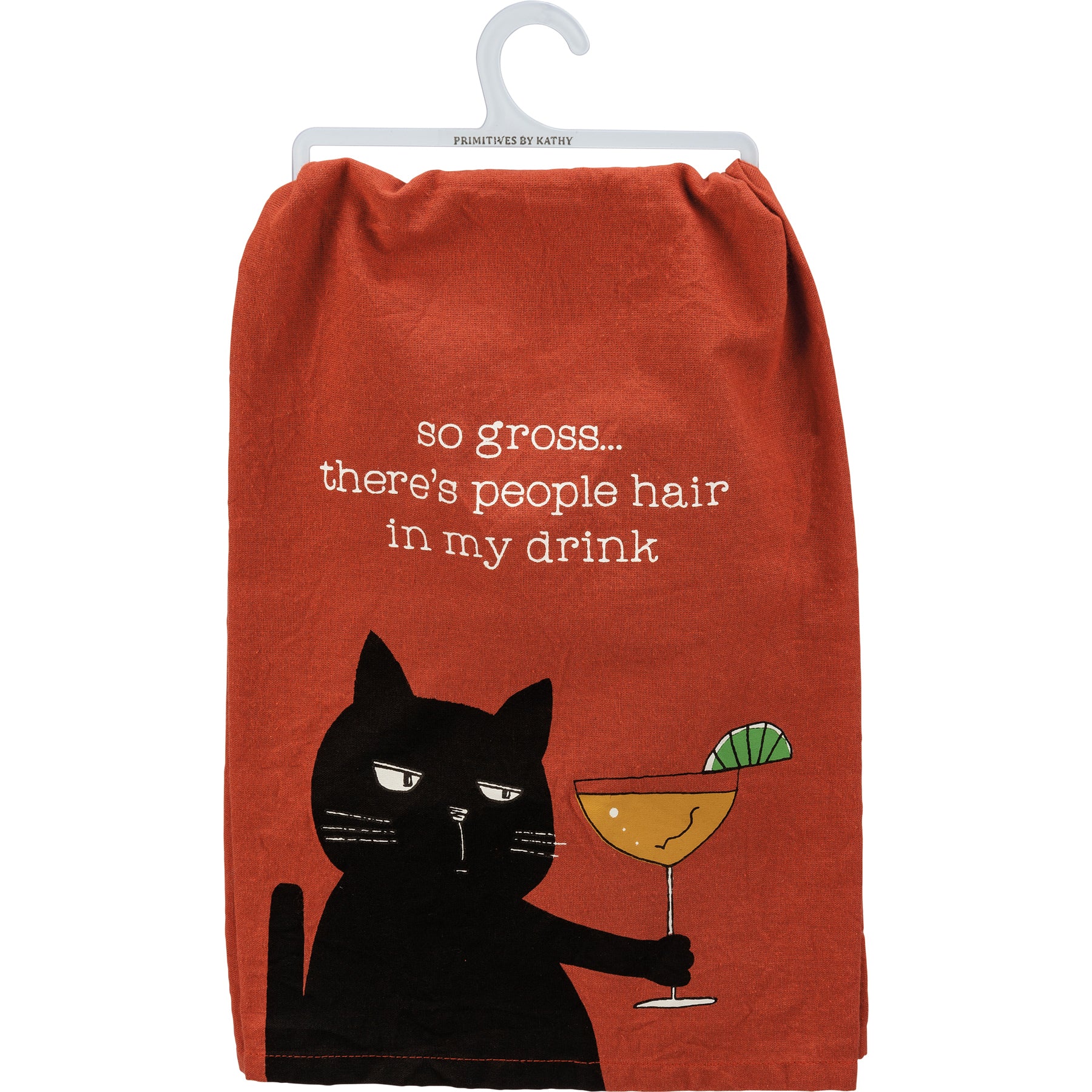 💙 So Gross There's People Hair In My Drink Cat Kitchen Towel
