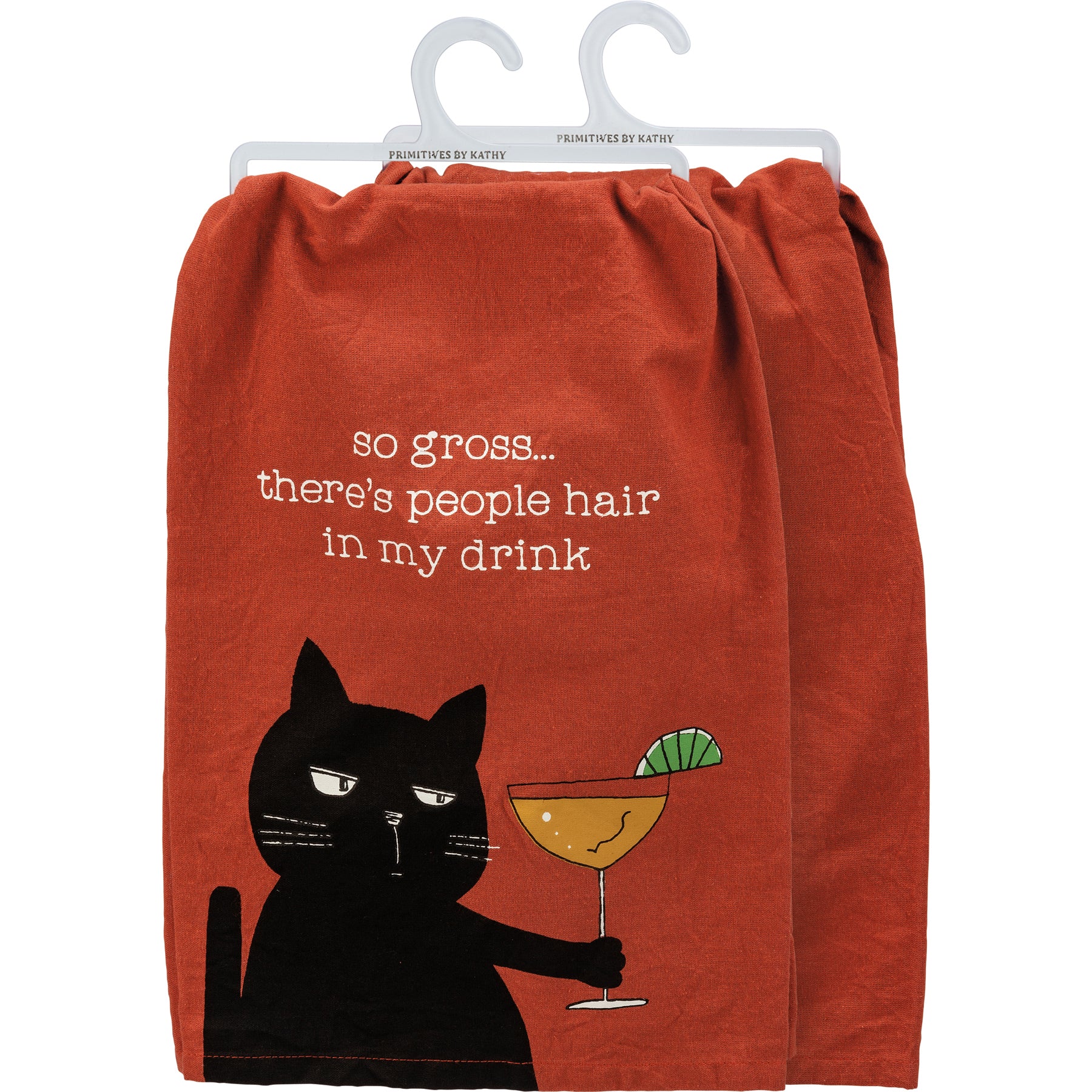 💙 So Gross There's People Hair In My Drink Cat Kitchen Towel - Image 3